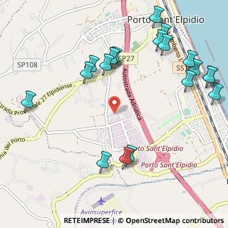 Mappa Via degli Opifici, 63821 Porto Sant'Elpidio FM, Italia (1.342)