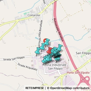 Mappa Via dell'Elettronica, 63821 Porto Sant'Elpidio FM, Italia (0.367)