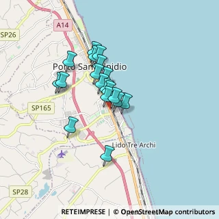 Mappa Via Giuseppe Mazzini, 63821 Porto Sant'Elpidio FM, Italia (1.28)