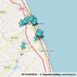 Mappa Via Giuseppe Mazzini, 63821 Porto Sant'Elpidio FM, Italia (1.355)