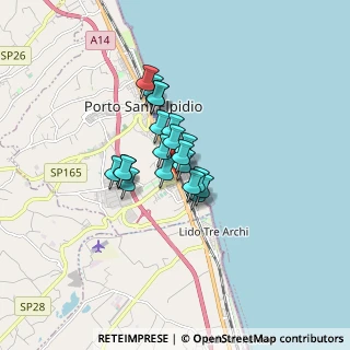 Mappa Via Giuseppe Mazzini, 63821 Porto Sant'Elpidio FM, Italia (1.0255)