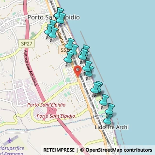 Mappa Via Giuseppe Mazzini, 63821 Porto Sant'Elpidio FM, Italia (0.9525)