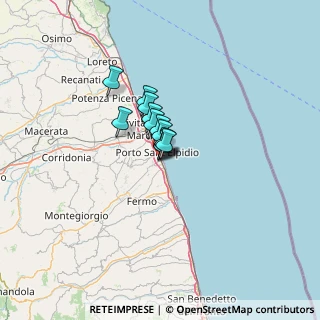 Mappa Via Giuseppe Mazzini, 63821 Porto Sant'Elpidio FM, Italia (5.50583)