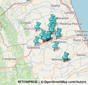 Mappa Via Alessandro Volta, 62010 Pollenza MC, Italia (8.86)