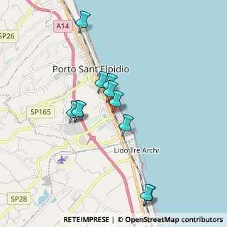 Mappa Via Cadore, 63821 Porto Sant'Elpidio FM, Italia (1.74636)