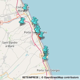 Mappa Via Bari, 63821 Porto Sant'Elpidio FM, Italia (3.48833)
