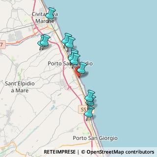 Mappa Via Potenza, 63821 Porto Sant'Elpidio FM, Italia (3.4625)