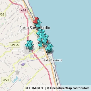 Mappa Via Potenza, 63821 Porto Sant'Elpidio FM, Italia (1.129)