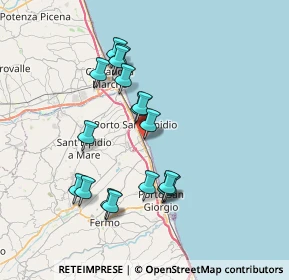 Mappa Via Napoli, 63821 Porto Sant'Elpidio FM, Italia (7.02)