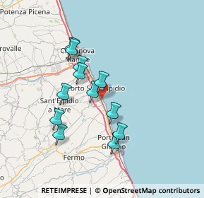 Mappa Via Napoli, 63821 Porto Sant'Elpidio FM, Italia (6.3325)