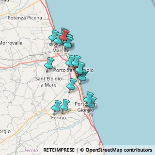 Mappa Via Potenza, 63821 Porto Sant'Elpidio FM, Italia (6.02833)
