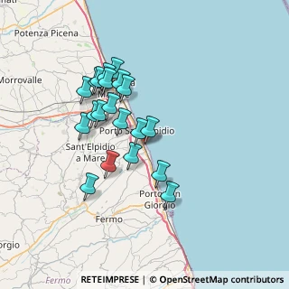 Mappa Via Potenza, 63821 Porto Sant'Elpidio FM, Italia (6.5075)