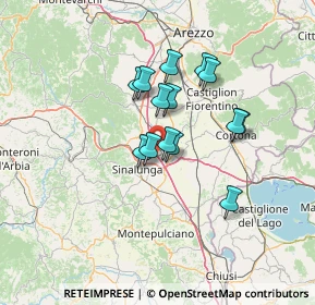 Mappa Via Salciaia, 52045 Foiano della Chiana AR, Italia (10.475)