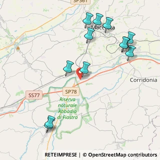 Mappa Via Puglia, 62014 Passo del Bidollo MC, Italia (5.0475)