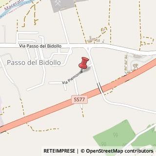 Mappa Via Piemonte, 3, 62014 Corridonia, Macerata (Marche)