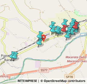 Mappa Via filelfo, 62010 Pollenza MC, Italia (1.1005)