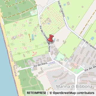 Mappa Via cavalleggeri nord-stazione di bolgheri, 57020 Bibbona, Livorno (Toscana)