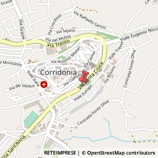 Mappa Via San Croce, 59, 62014 Corridonia, Macerata (Marche)