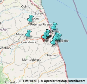 Mappa Via Guazzetti, 63812 Montegranaro FM, Italia (6.66462)