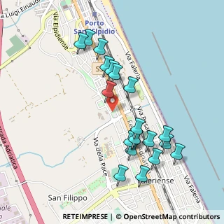 Mappa Via Gioacchino Rossini, 63821 Porto Sant'Elpidio FM, Italia (0.505)