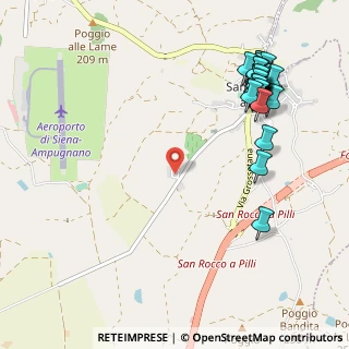 Mappa Via Poggetto, 53018 Sovicille SI, Italia (1.37586)