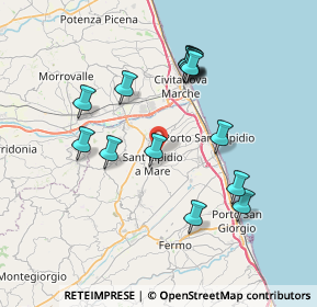 Mappa 63811 Sant'Elpidio a Mare FM, Italia (7.42067)