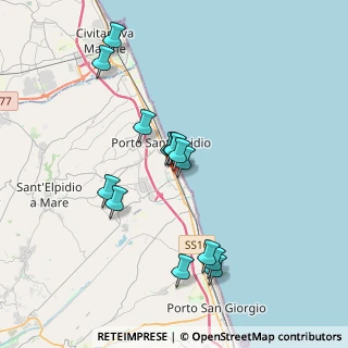 Mappa Via Palestro, 63821 Porto Sant'Elpidio FM, Italia (3.45071)