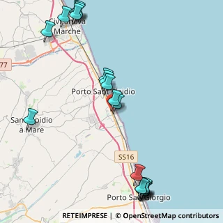 Mappa Via Palestro, 63821 Porto Sant'Elpidio FM, Italia (5.839)