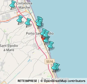 Mappa Via Palestro, 63821 Porto Sant'Elpidio FM, Italia (3.55583)