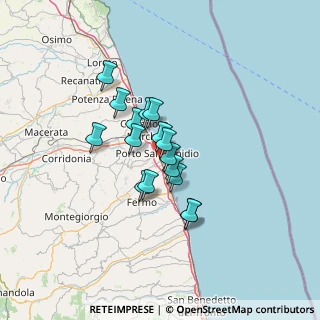 Mappa Via Palestro, 63821 Porto Sant'Elpidio FM, Italia (9.465)
