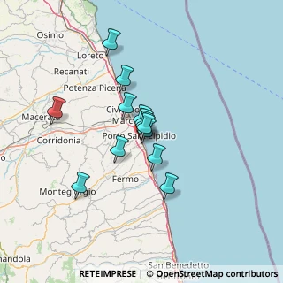 Mappa Via Palestro, 63821 Porto Sant'Elpidio FM, Italia (9.74615)