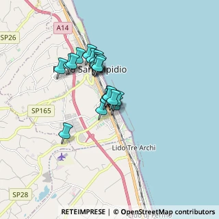 Mappa Via Palestro, 63821 Porto Sant'Elpidio FM, Italia (1.3075)