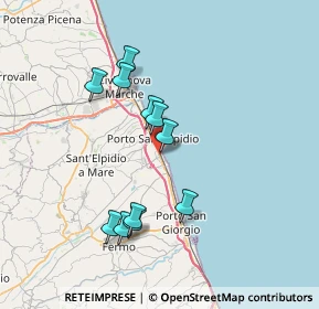 Mappa Via Palestro, 63821 Porto Sant'Elpidio FM, Italia (6.85)