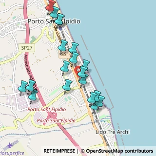 Mappa Via Palestro, 63821 Porto Sant'Elpidio FM, Italia (1.0265)