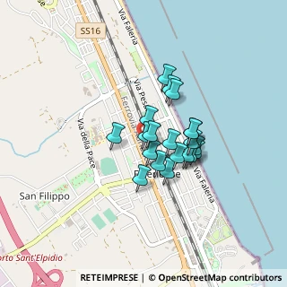 Mappa Via Palestro, 63821 Porto Sant'Elpidio FM, Italia (0.297)