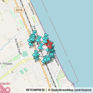 Mappa Via Palermo, 63821 Porto Sant'Elpidio FM, Italia (0.301)