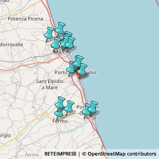 Mappa Via Palermo, 63821 Porto Sant'Elpidio FM, Italia (7.085)