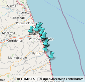 Mappa Via Palermo, 63821 Porto Sant'Elpidio FM, Italia (6.32833)