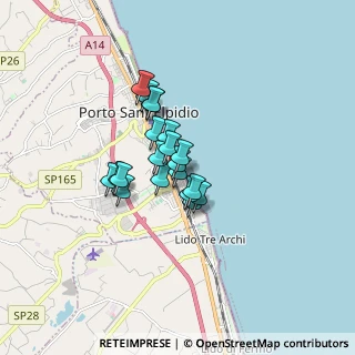Mappa Via Ancona, 63821 Porto Sant'Elpidio FM, Italia (1.087)