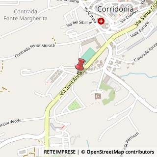 Mappa Via s. anna 14, 62010 Corridonia, Macerata (Marche)