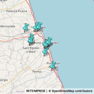 Mappa Via Legnano, 63018 Porto Sant'Elpidio FM, Italia (5.45455)