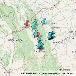 Mappa Località Colle, 62022 Gagliole MC, Italia (10.024)