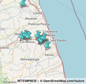 Mappa Via Cura Mostrapiedi, 63811 Sant'Elpidio a mare FM, Italia (9.99636)