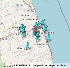 Mappa Via Cura Mostrapiedi, 63811 Sant'Elpidio a mare FM, Italia (8.73368)