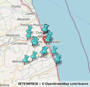 Mappa Strada Prov. Sant’Elpidio, 63821 Porto Sant'Elpidio FM, Italia (10.06111)