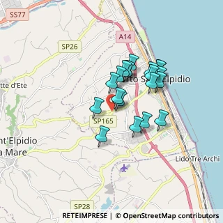 Mappa Strada Prov. Sant’Elpidio, 63821 Porto Sant'Elpidio FM, Italia (1.3855)