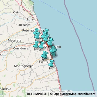 Mappa Via del Palo, 63821 Porto Sant'Elpidio FM, Italia (7.79133)