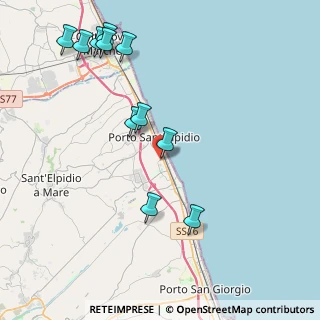 Mappa Via del Palo, 63821 Porto Sant'Elpidio FM, Italia (4.82818)