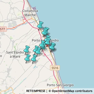 Mappa Via del Palo, 63821 Porto Sant'Elpidio FM, Italia (2.315)