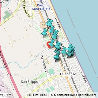 Mappa Via del Palo, 63821 Porto Sant'Elpidio FM, Italia (0.3365)
